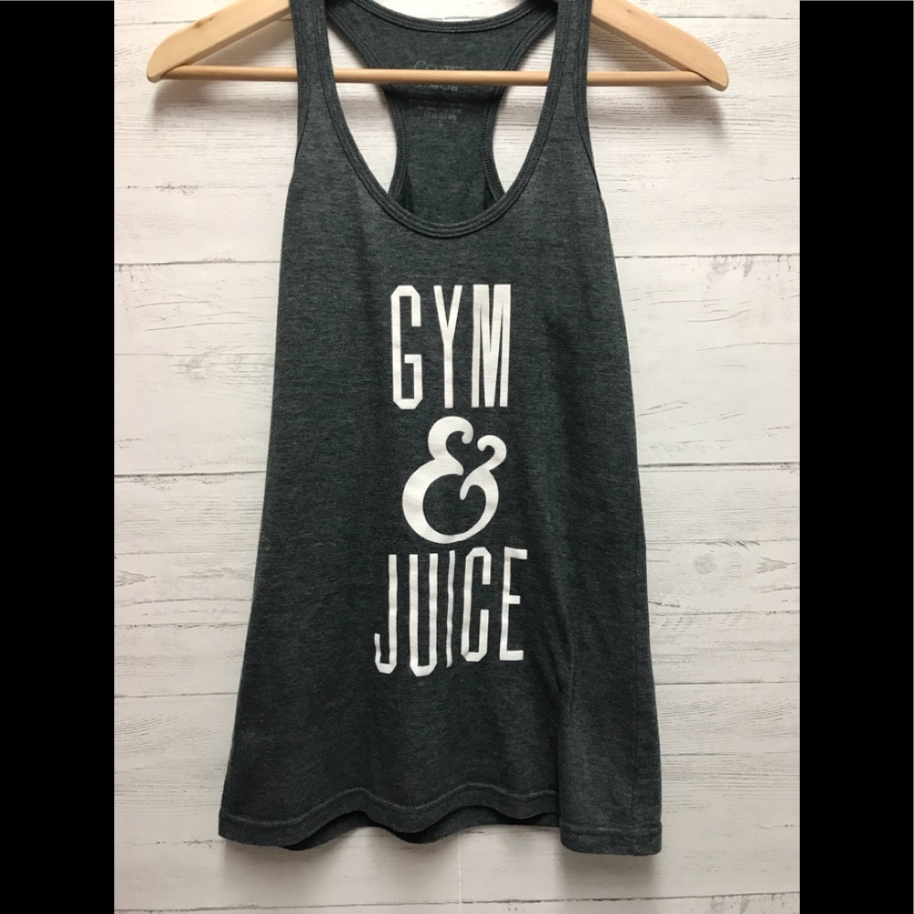 5/20 Women’s small “gym & juice” tank top